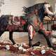 Illustration for article titled Rum pours from the nostrils of this massive devil horse cake